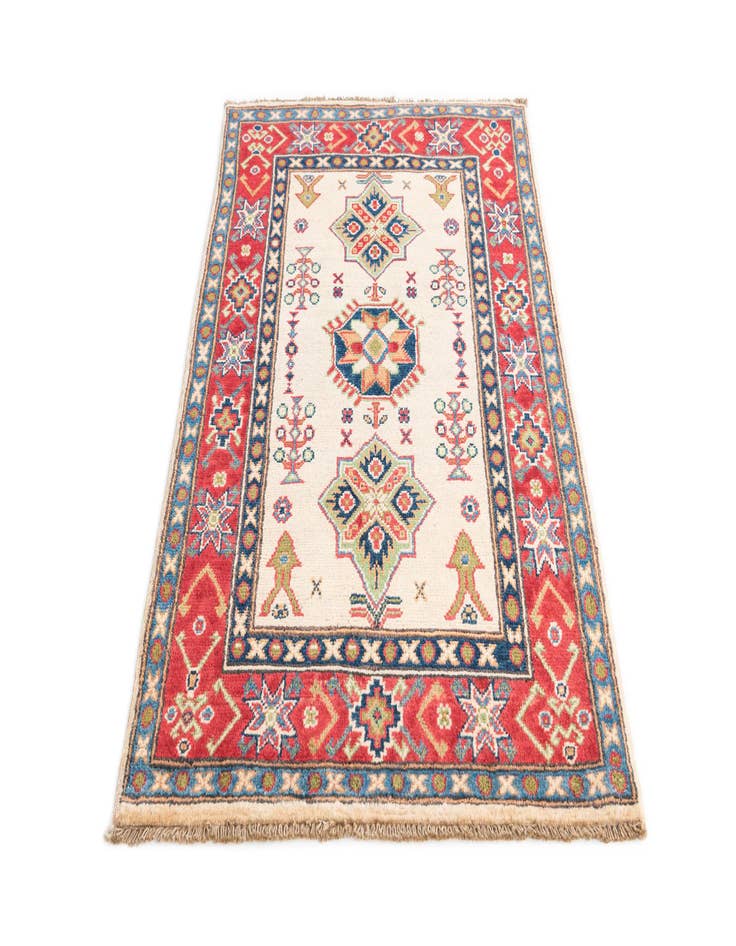 Detail image of  2' 8 x 4' 3  Hand Knotted Kazak Rug