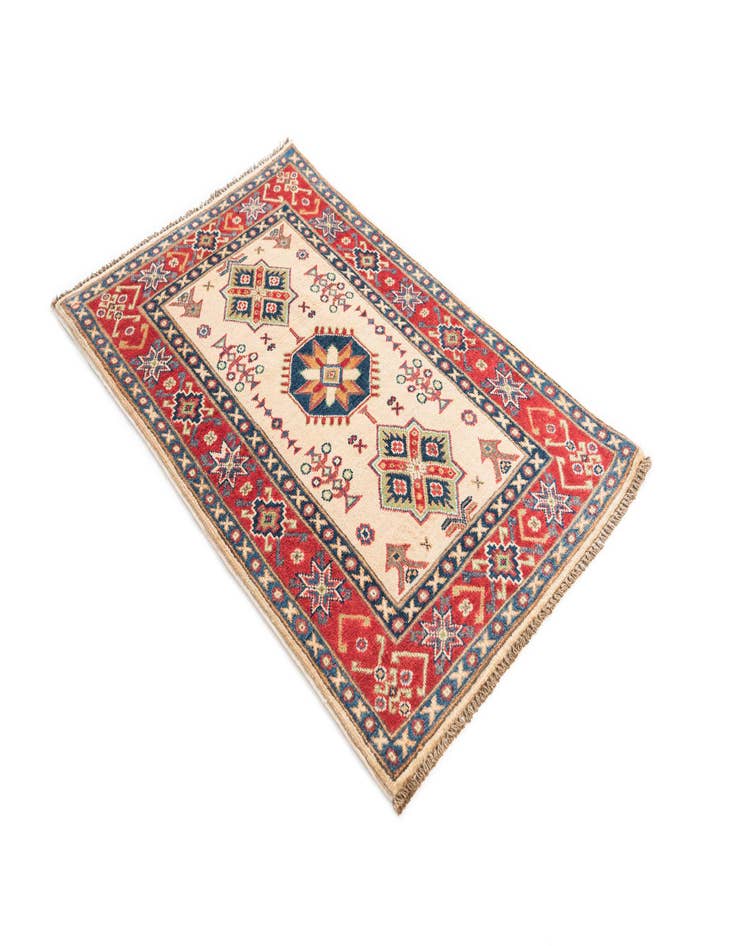 Detail image of  2' 8 x 4' 3  Hand Knotted Kazak Rug