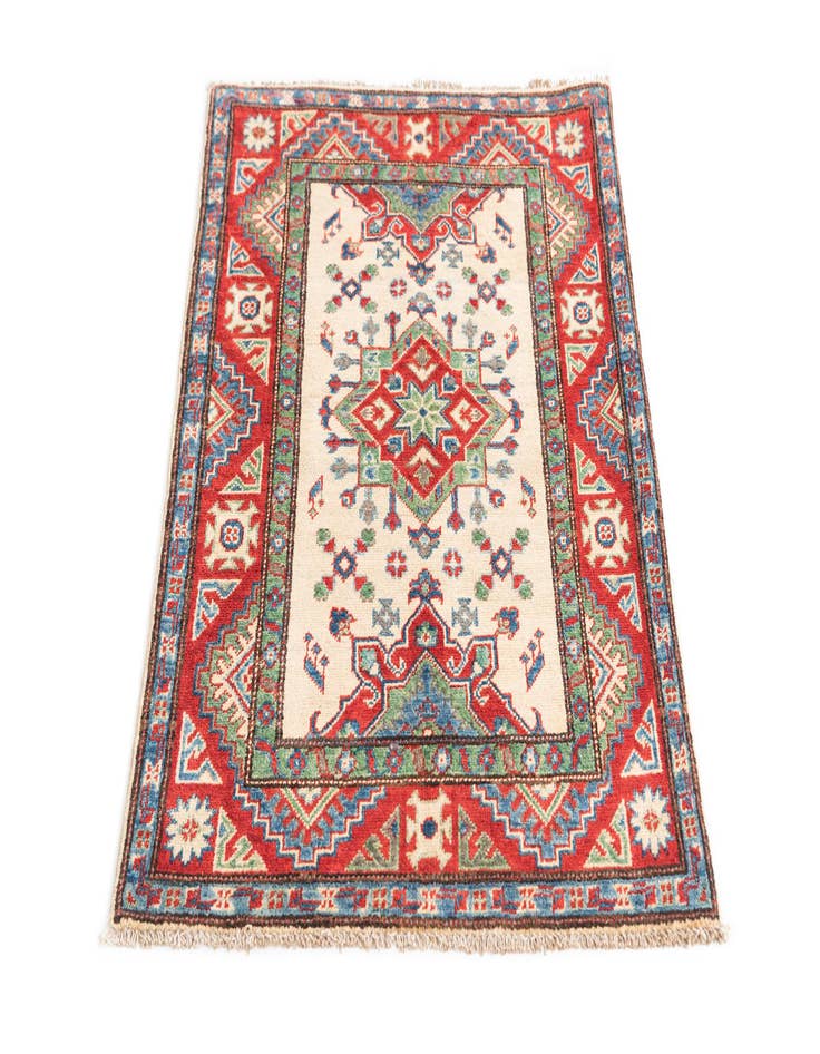 Detail image of  2' 9 x 4' 3  Hand Knotted Kazak Rug