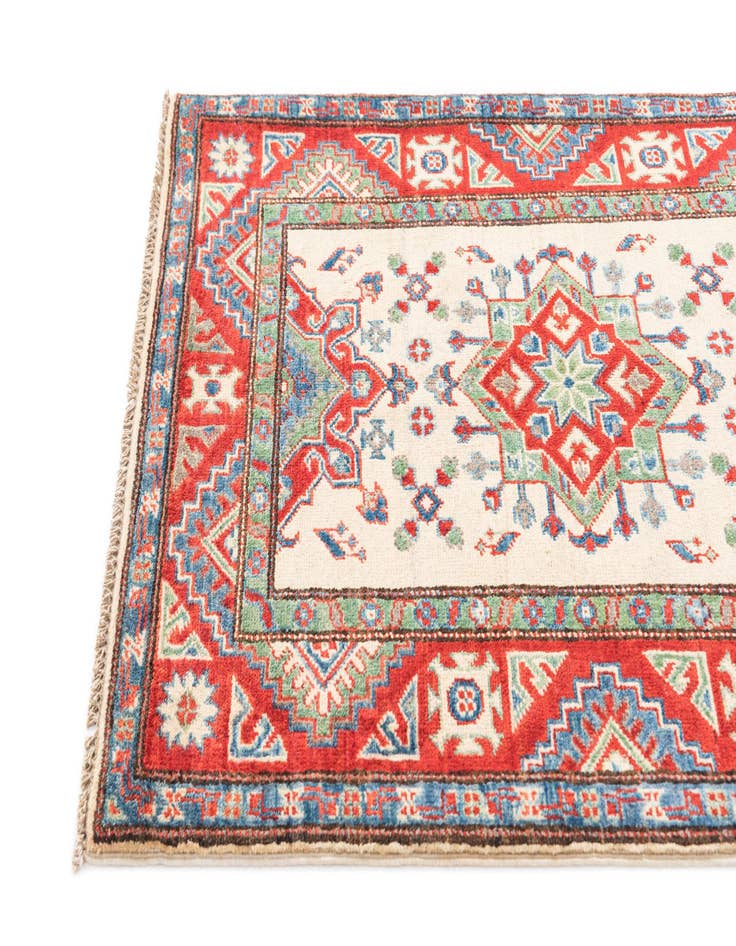 Detail image of  2' 9 x 4' 3  Hand Knotted Kazak Rug