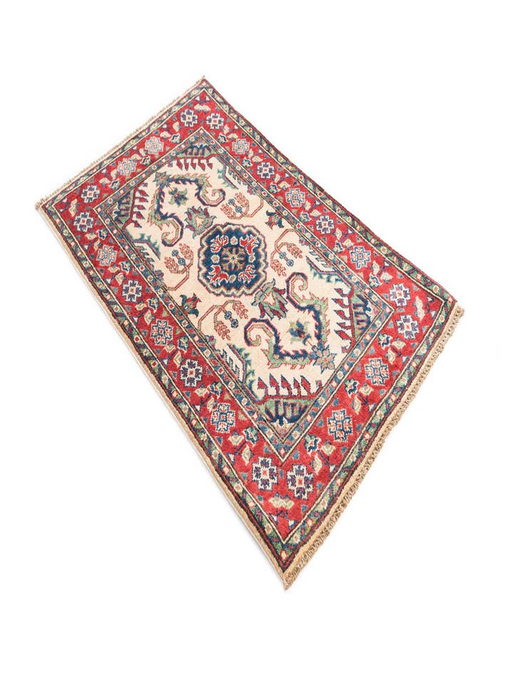 Detail image of  2' 7 x 4' 2  Hand Knotted Kazak Rug