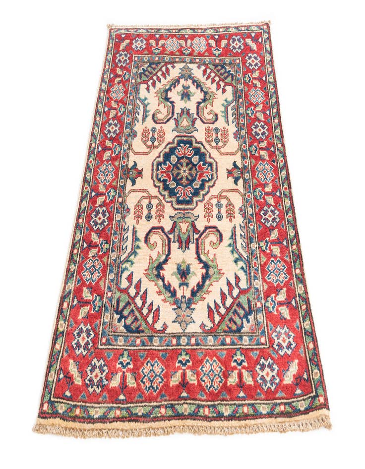 Detail image of  2' 7 x 4' 2  Hand Knotted Kazak Rug