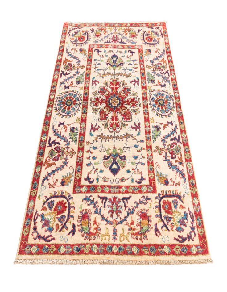 Detail image of  3' 3 x 4' 9  Hand Knotted Kazak Rug