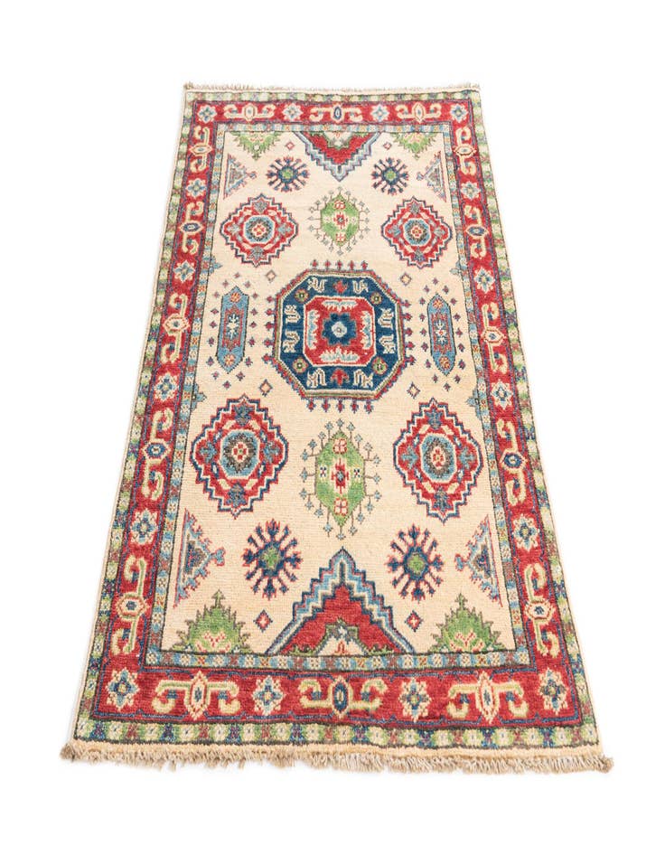 Detail image of  2' 8 x 4'  Hand Knotted Kazak Rug