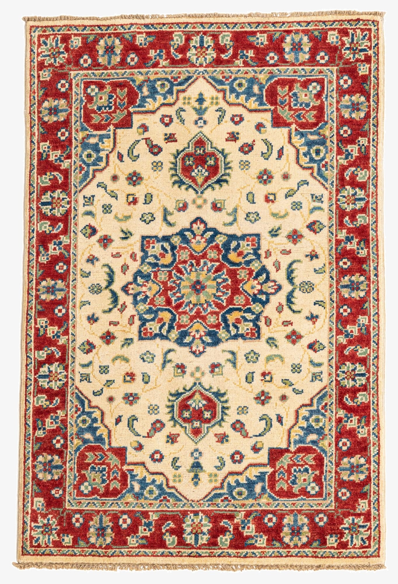  2' 8 x 4' 1  Hand Knotted Kazak Rug