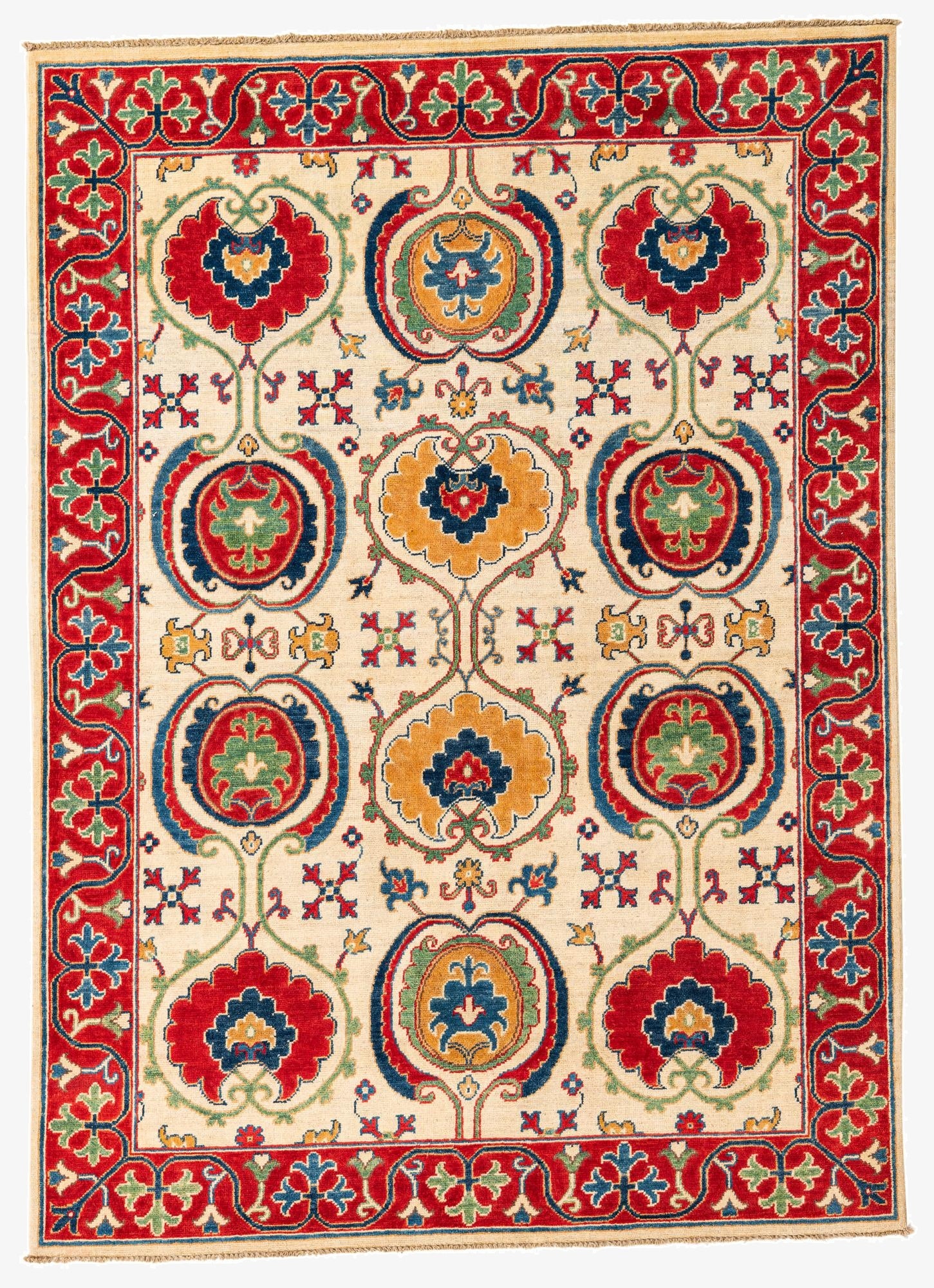  5' x 7'  Hand Knotted Kazak Rug