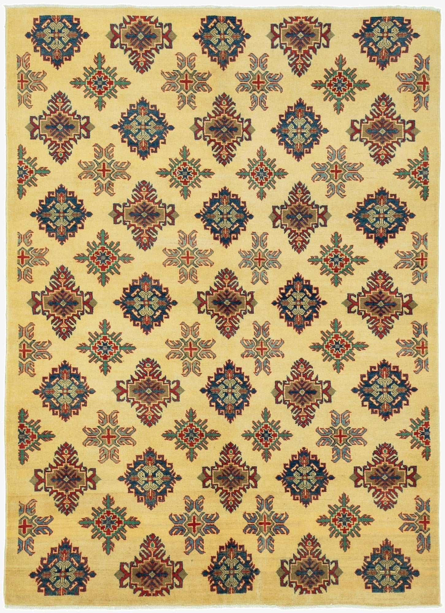  5' 9 x 8'  Hand Knotted Kazak Rug