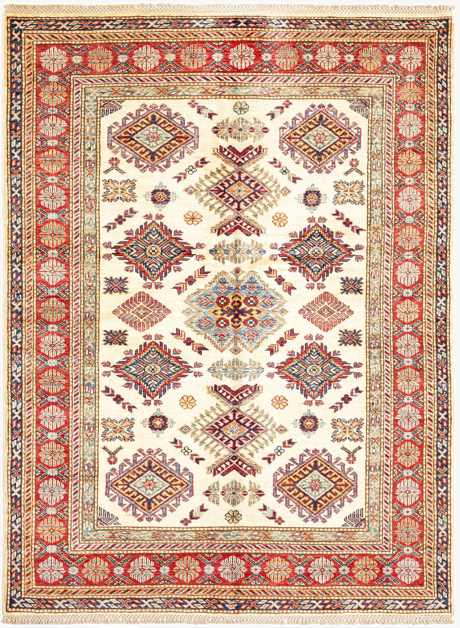  4' 11 x 6' 8 Kazak Wool Rug