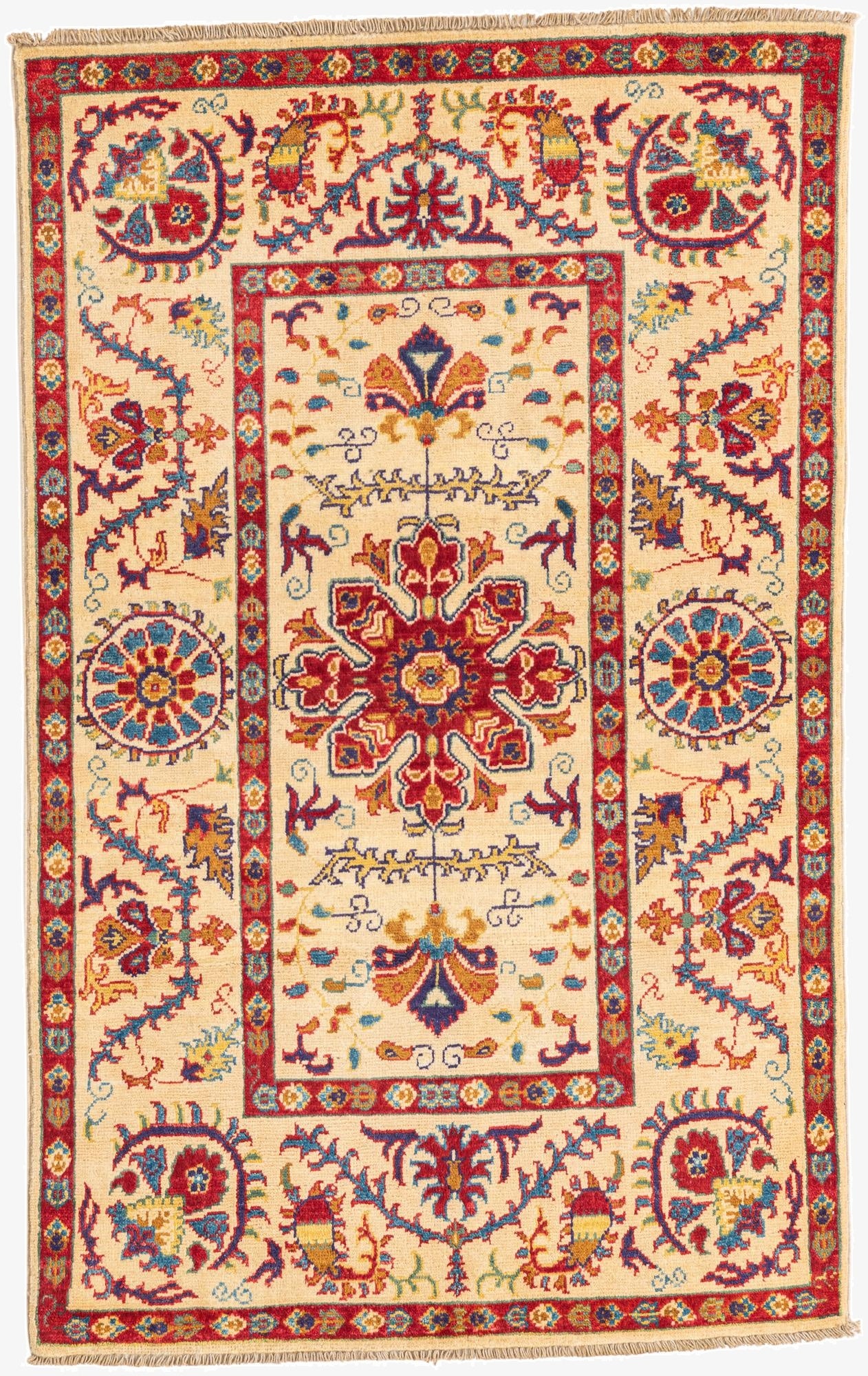  3' 1 x 5'  Hand Knotted Kazak Rug
