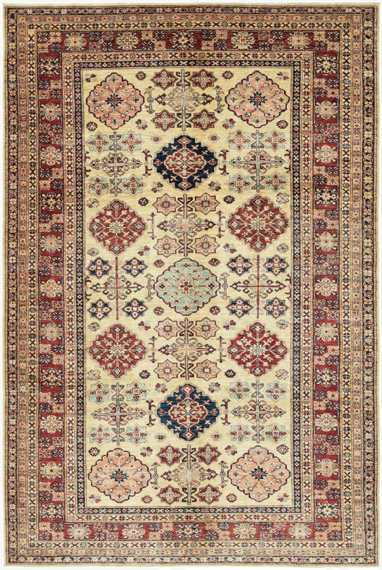  6' 6 x 10'  Hand Knotted Kazak Oriental Rug