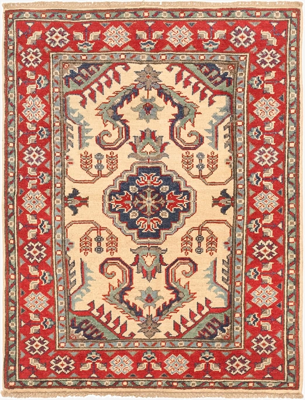  2' 10 x 3' 10  Hand Knotted Kazak Rug