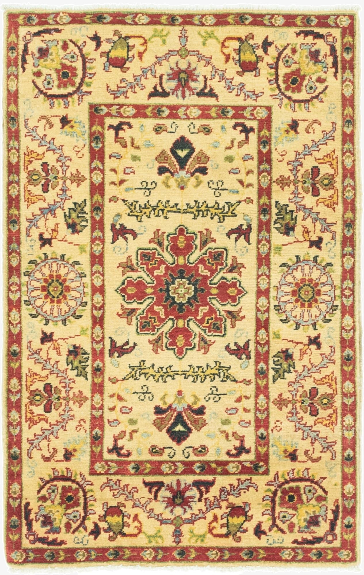  2' 8 x 4' 2  Hand Knotted Kazak Rug