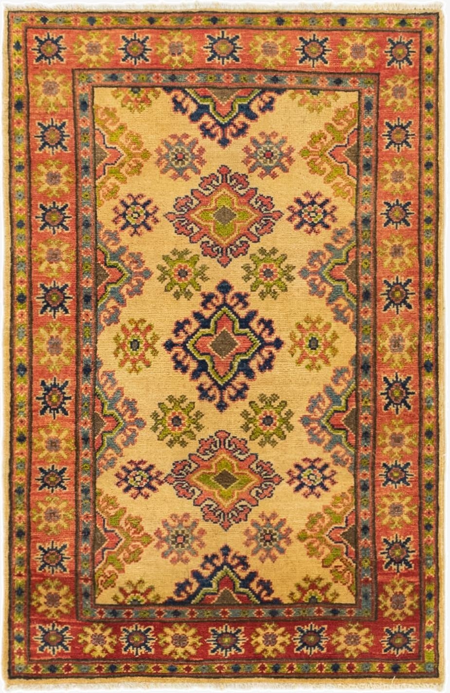  2' 8 x 4' 2  Hand Knotted Kazak Rug