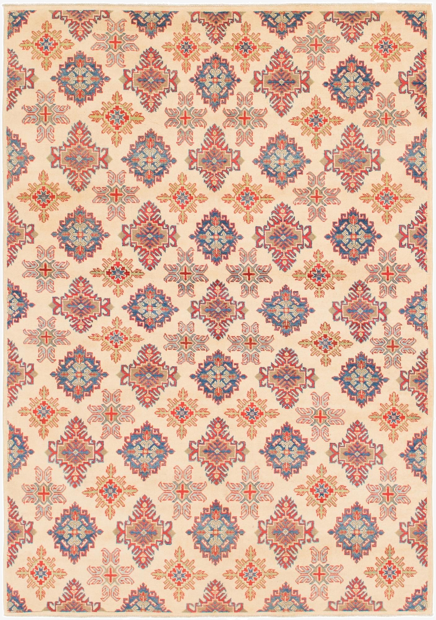  6' x 8' 8  Hand Knotted Kazak Rug