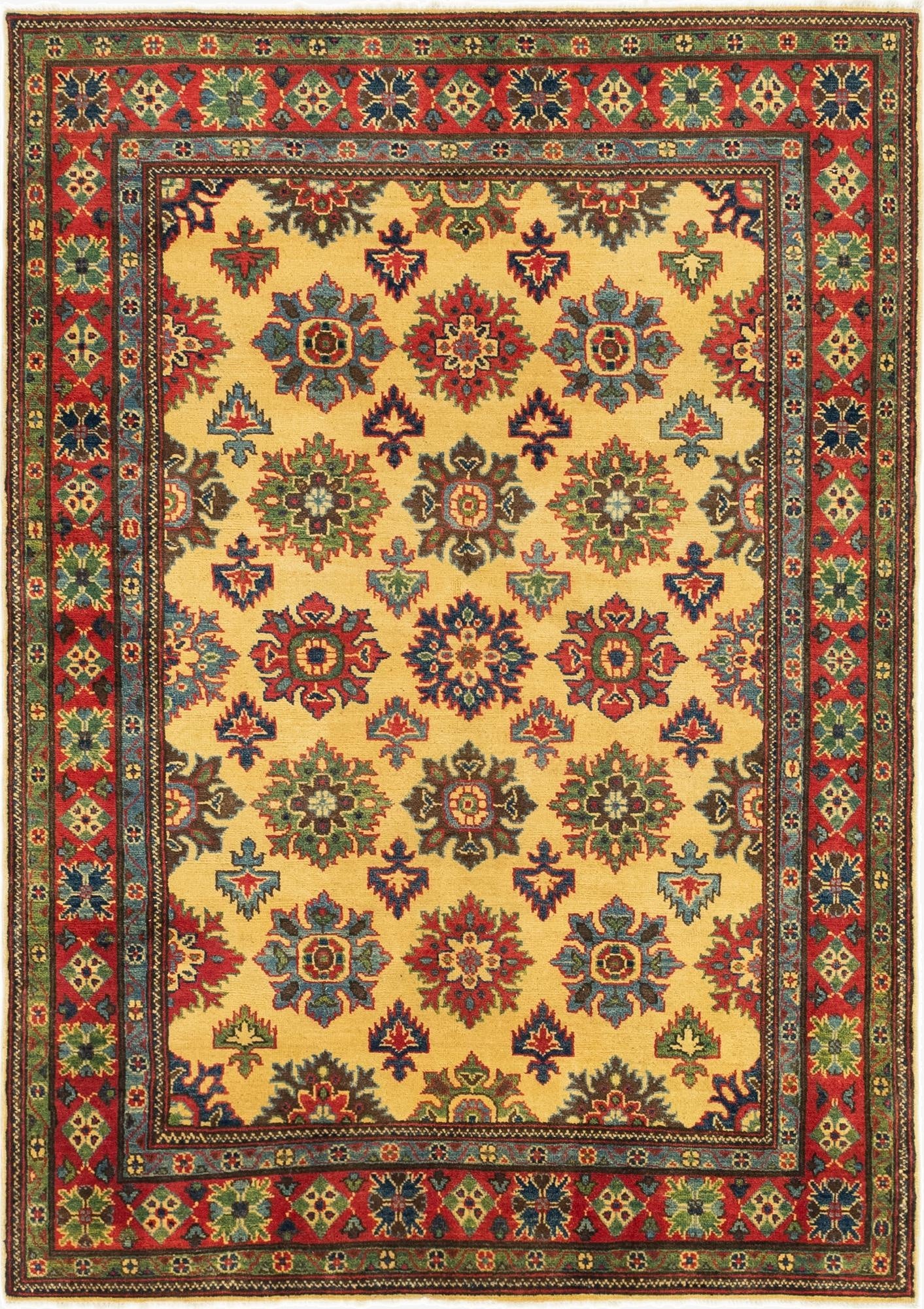  5' x 7'  Hand Knotted Kazak Rug