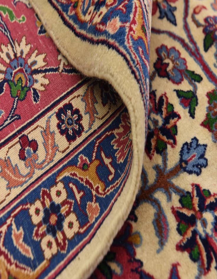 Detail image of  9' 6 x 12' 10  Hand Knotted Kerman Persian Wool Rug