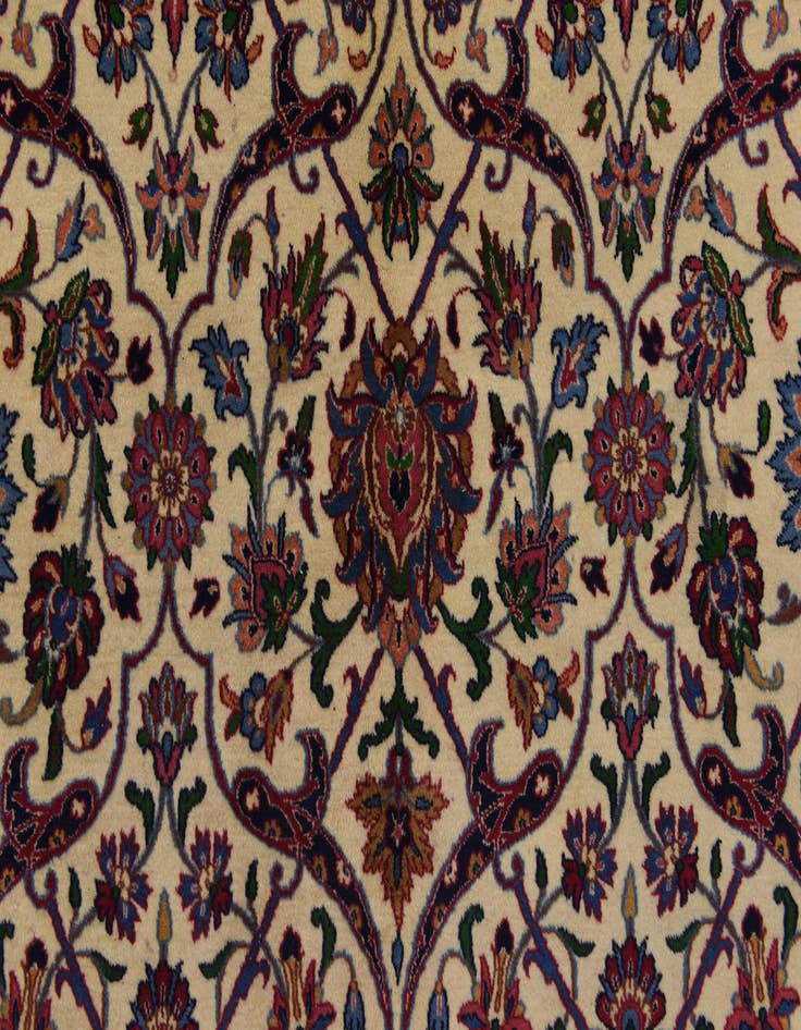 Detail image of  9' 6 x 12' 10  Hand Knotted Kerman Persian Wool Rug
