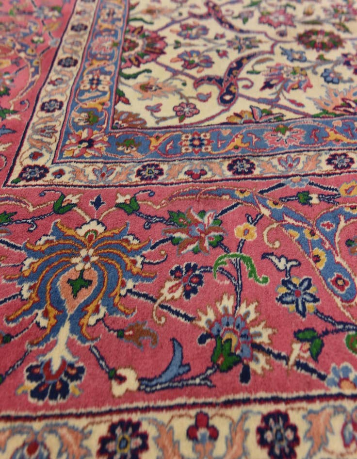 Detail image of  9' 6 x 12' 10  Hand Knotted Kerman Persian Wool Rug
