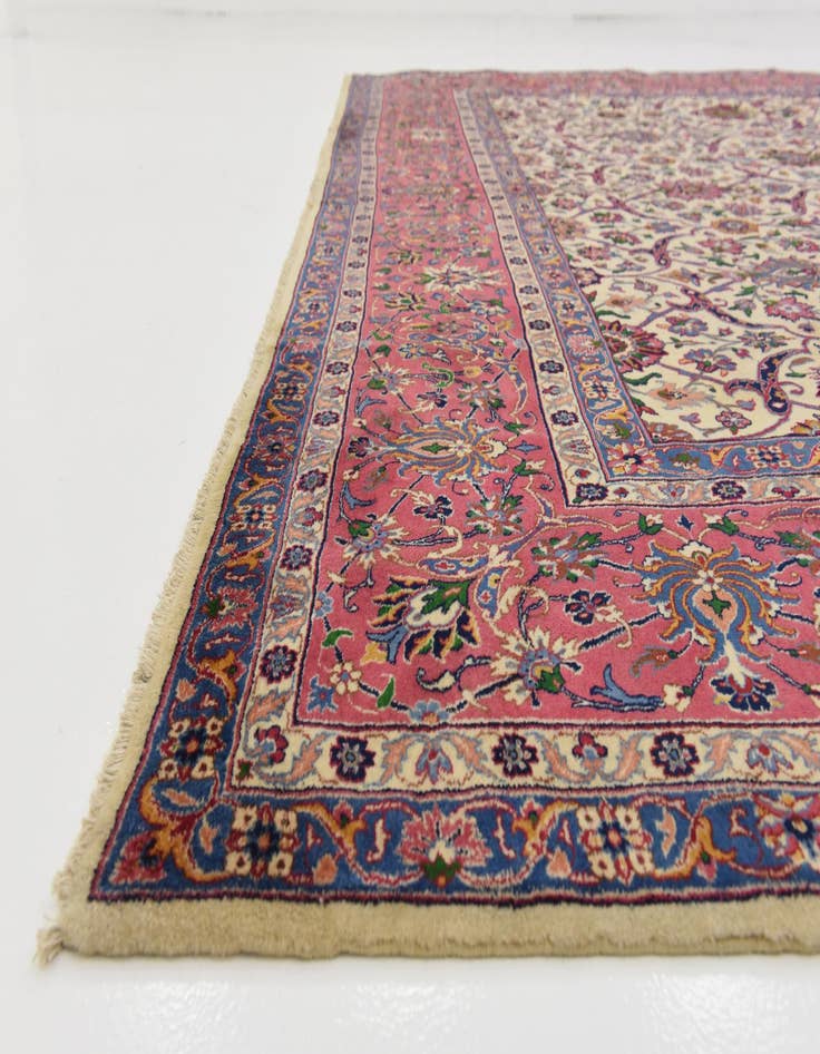 Detail image of  9' 6 x 12' 10  Hand Knotted Kerman Persian Wool Rug
