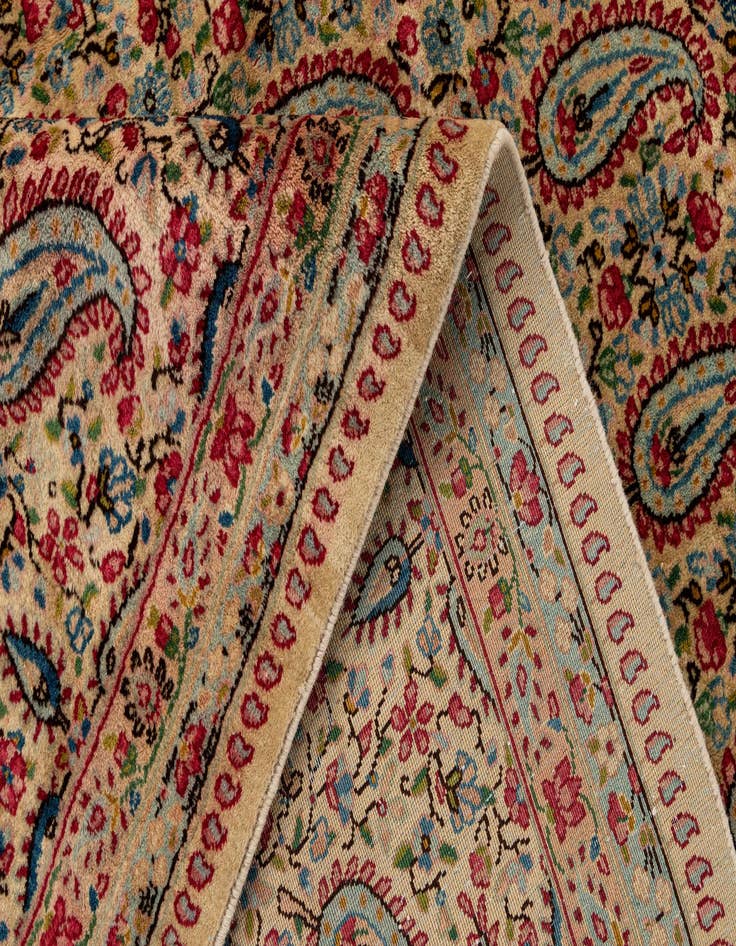 Detail image of  9' 11 x 13' 7  Hand Knotted Kerman Persian Wool Rug