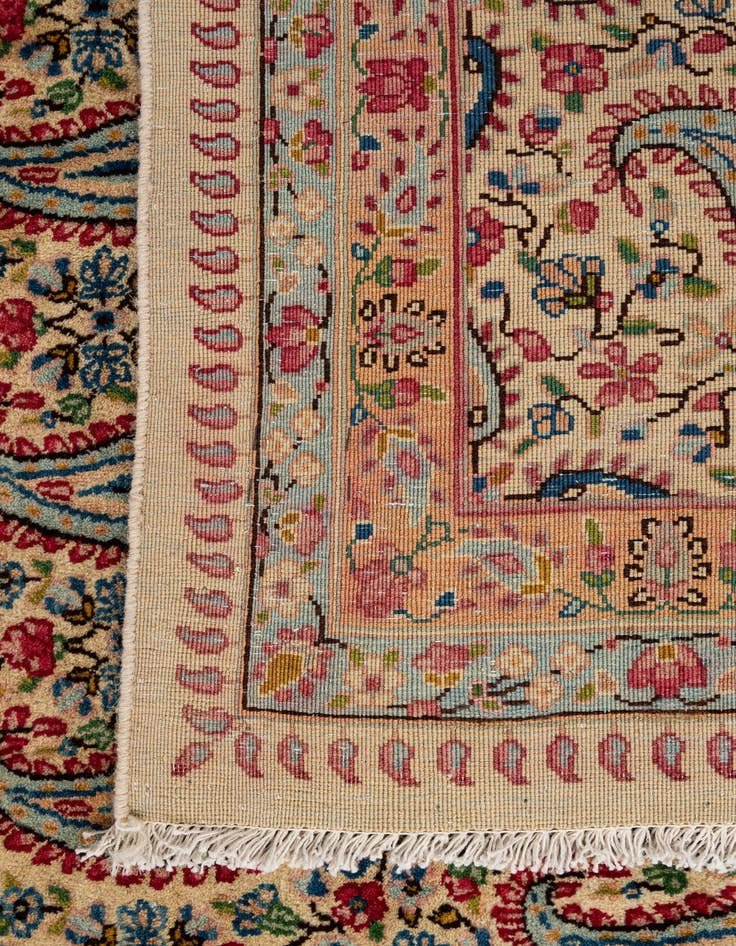 Detail image of  9' 11 x 13' 7  Hand Knotted Kerman Persian Wool Rug