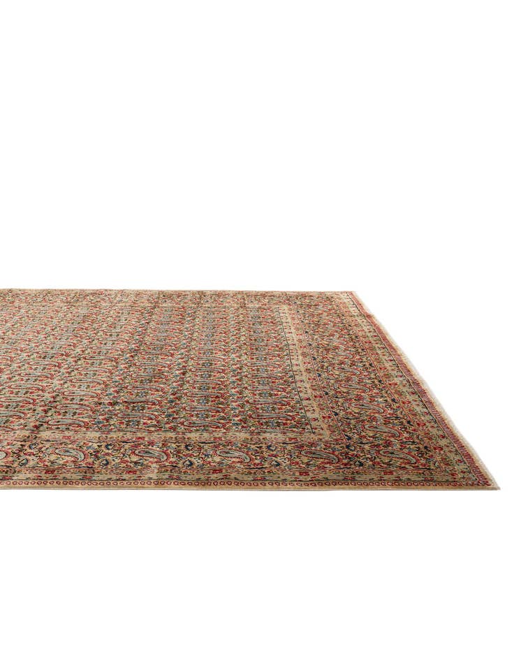 Detail image of  9' 11 x 13' 7  Hand Knotted Kerman Persian Wool Rug