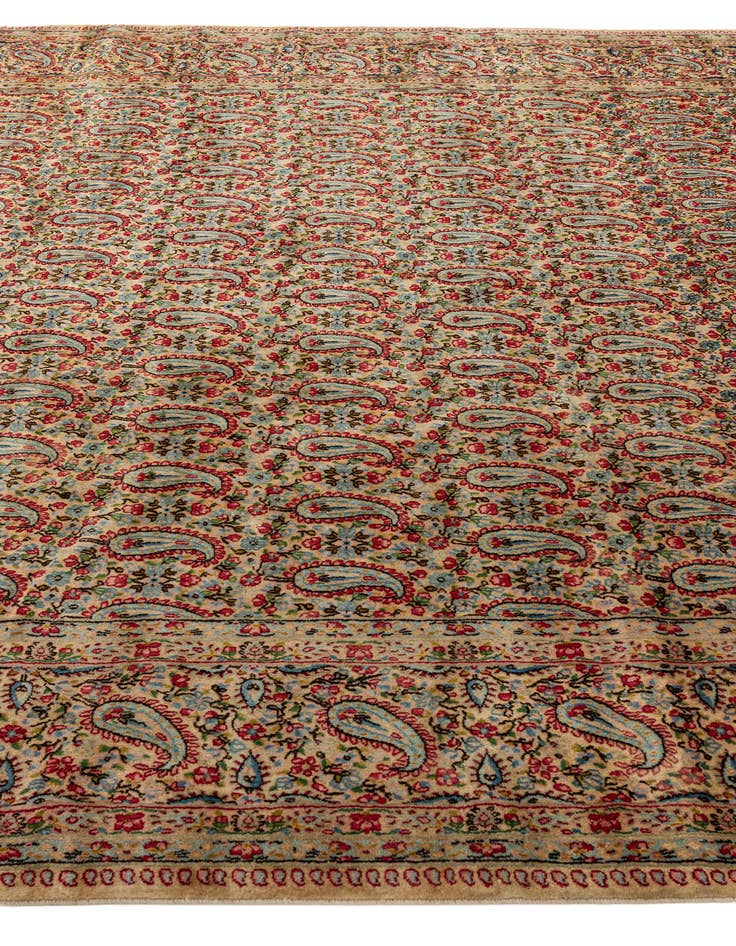 Detail image of  9' 11 x 13' 7  Hand Knotted Kerman Persian Wool Rug