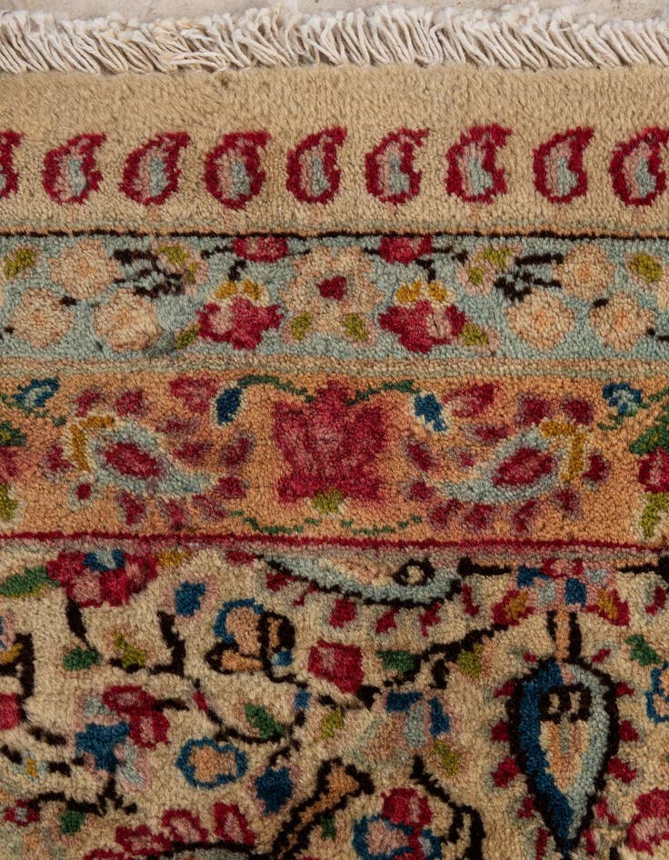 Detail image of  9' 11 x 13' 7  Hand Knotted Kerman Persian Wool Rug