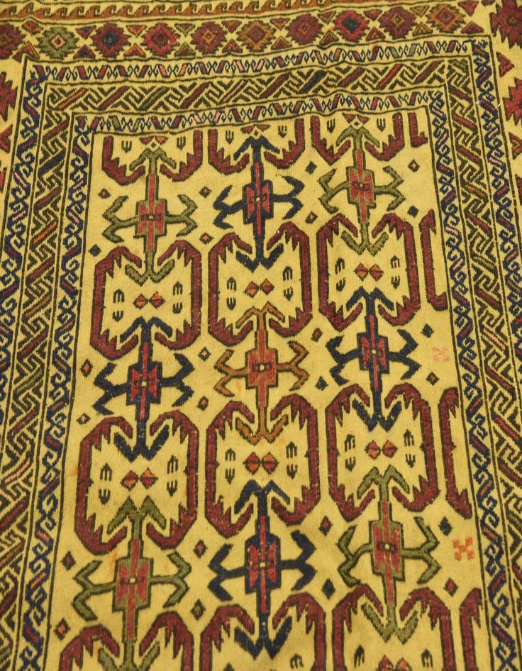 Detail image of  4' x 6' 2  Hand Woven Kilim Afghan Wool Rug