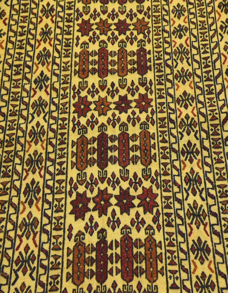 Detail image of  4' x 6' 6  Hand Woven Kilim Afghan Wool Rug