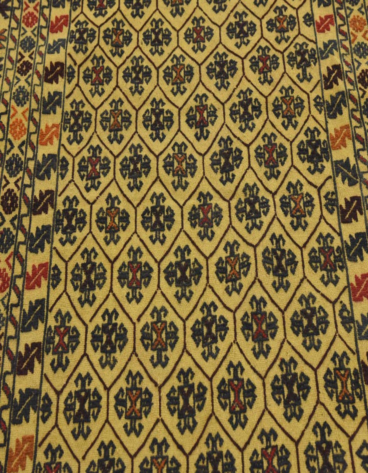 Detail image of  4' x 6' 6  Hand Woven Kilim Afghan Wool Rug