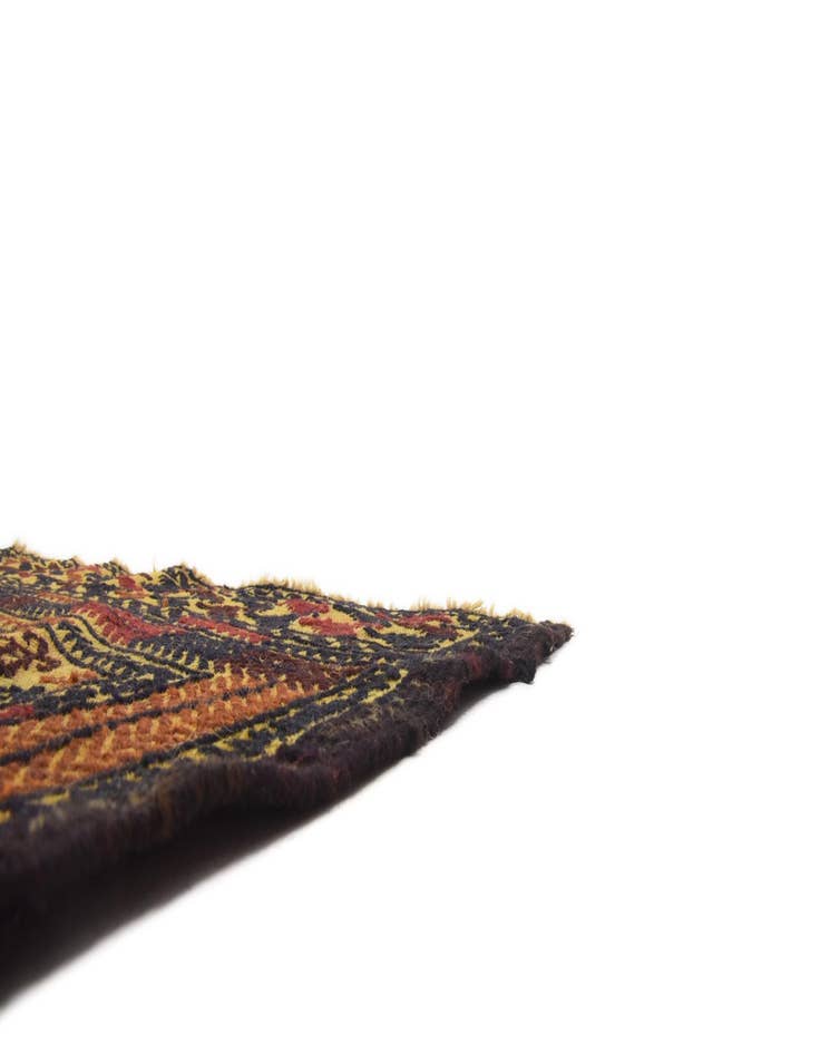 Detail image of  4' 2 x 6' 4  Hand Woven Kilim Afghan Wool Rug