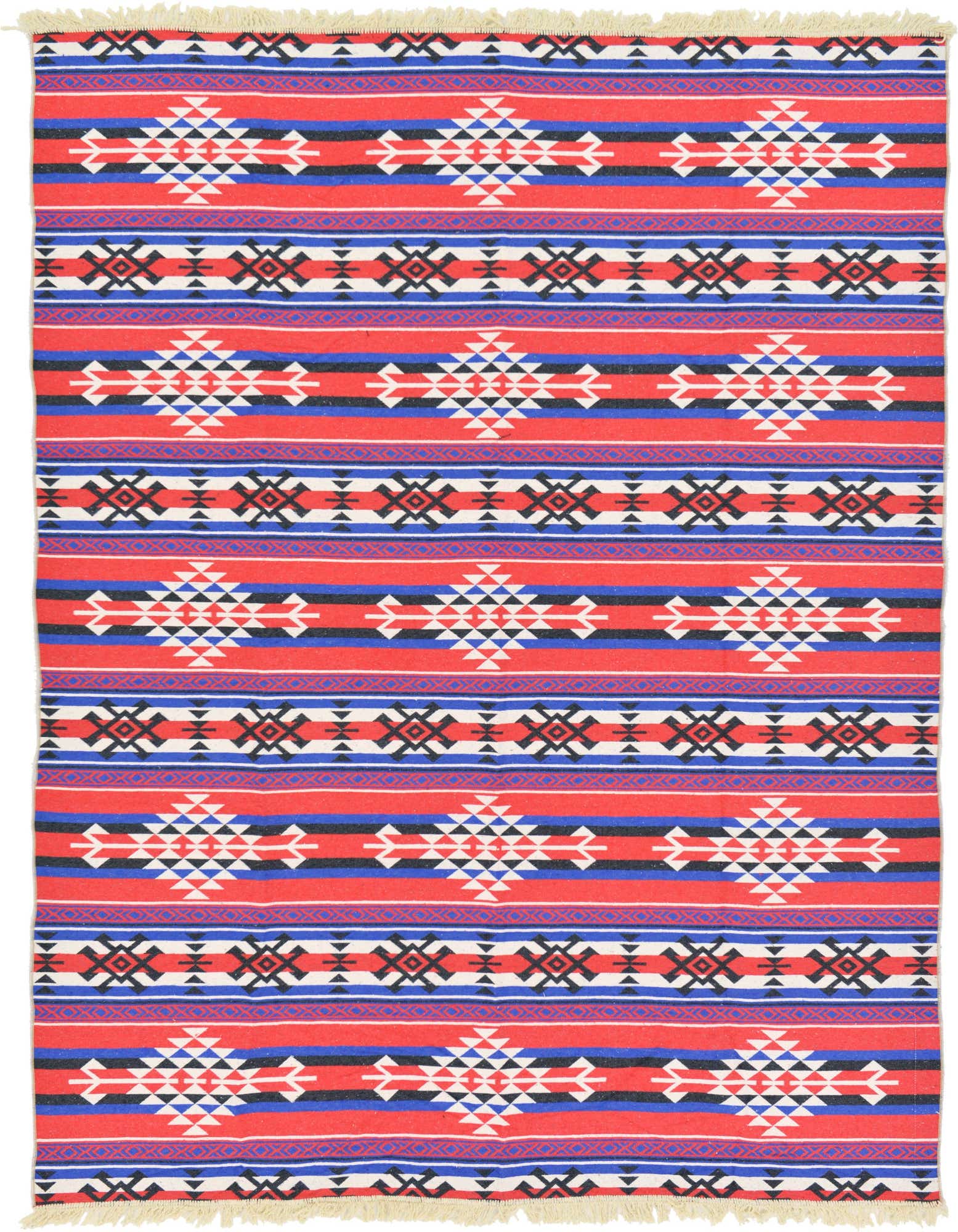 Primary image  6' 6 x 9' 3 Kilim Dhurrie Rug