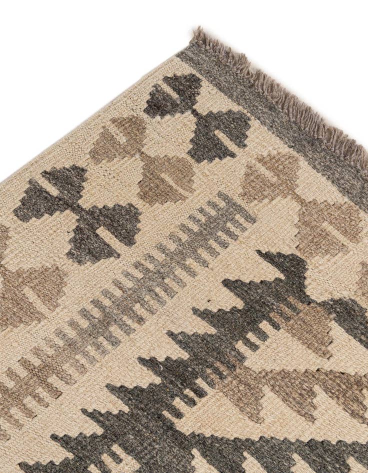 Detail image of  3' 5 x 5' 4  Hand Woven Kilim Maymana Wool Rug