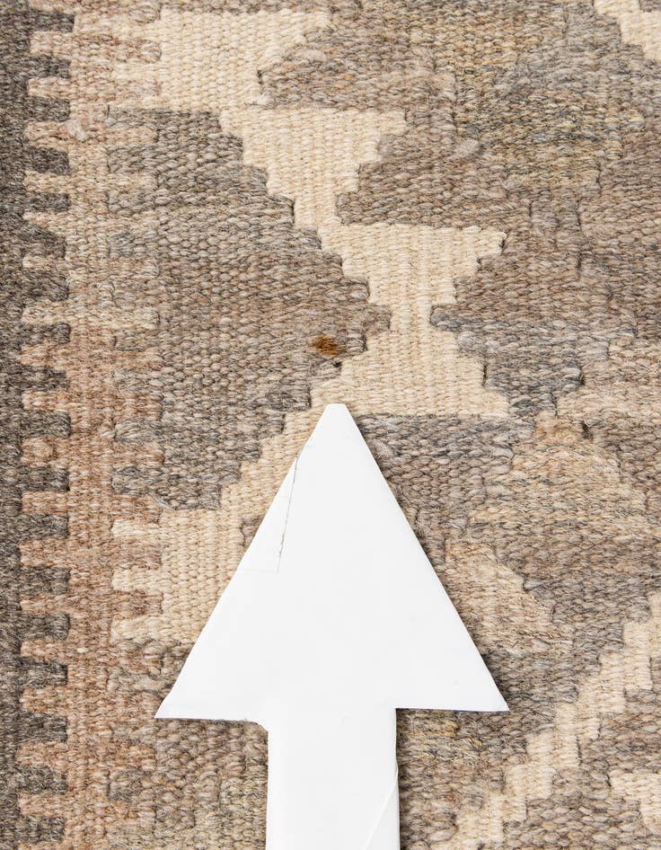 Detail image of  3' 9 x 5' 4  Hand Woven Kilim Maymana Wool Rug