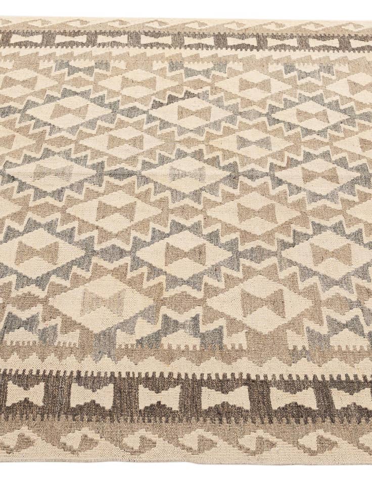 Detail image of  5' x 6' 9  Hand Knotted Kilim Maymana Wool Rug