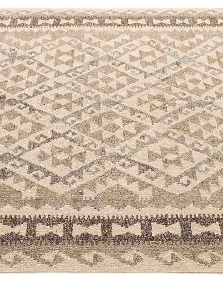 Detail image of  5' 2 x 6' 8  Hand Woven Kilim Maymana Wool Rug