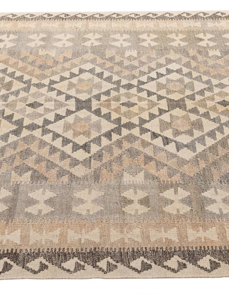 Detail image of  4' 11 x 6' 9  Hand Woven Kilim Maymana Wool Rug
