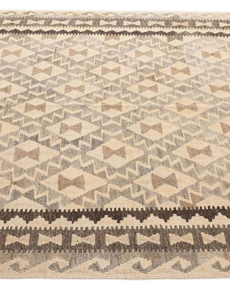 Detail image of  5' 3 x 6' 8  Hand Woven Kilim Maymana Wool Rug