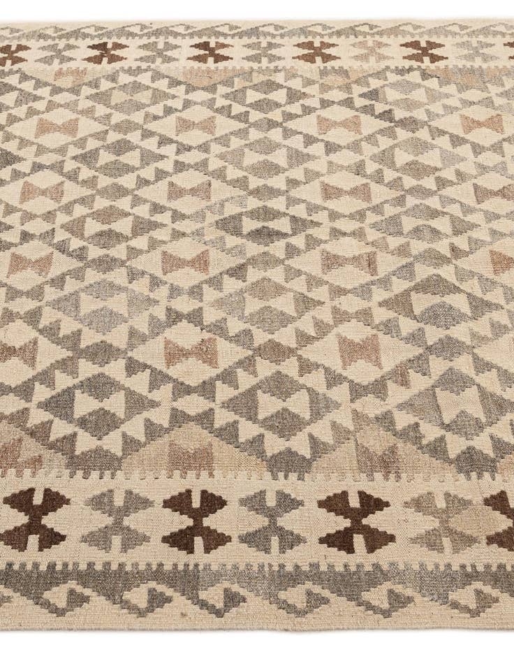 Detail image of  5' 3 x 6' 8  Hand Woven Kilim Maymana Wool Rug