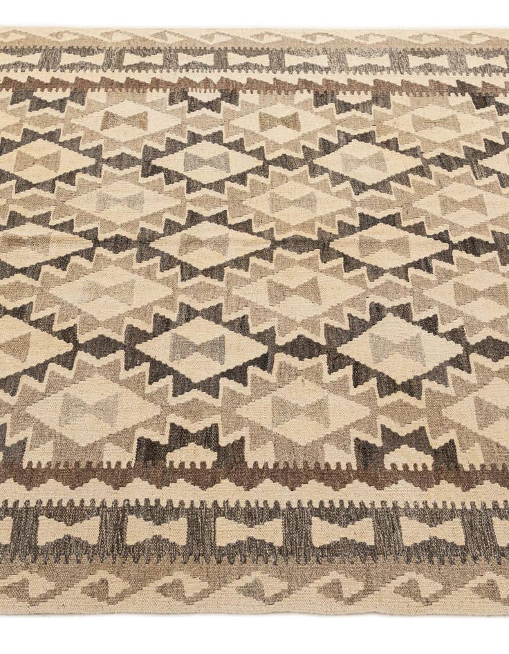Detail image of  5' 2 x 6' 9  Hand Woven Kilim Maymana Wool Rug