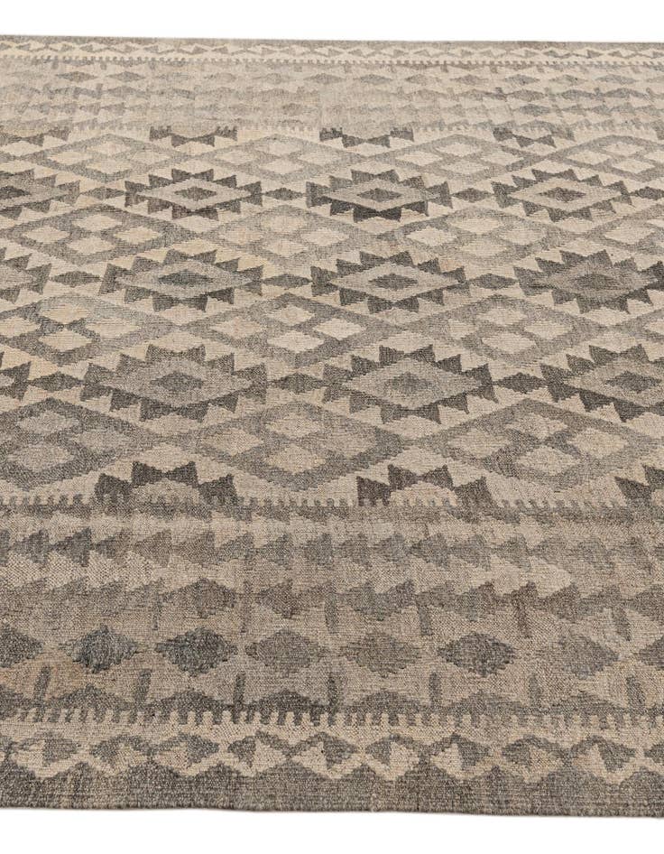 Detail image of  6' 9 x 9' 7  Hand Woven Kilim Maymana Wool Rug