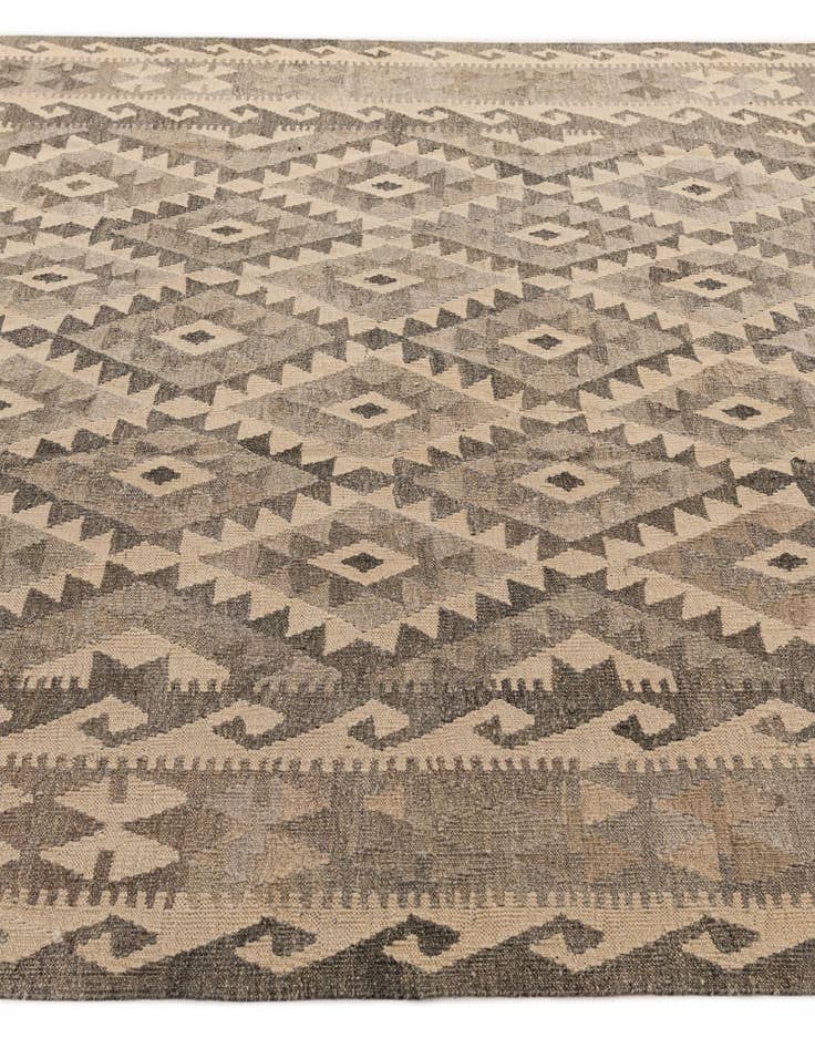 Detail image of  6' 8 x 9' 7  Hand Woven Kilim Maymana Wool Rug