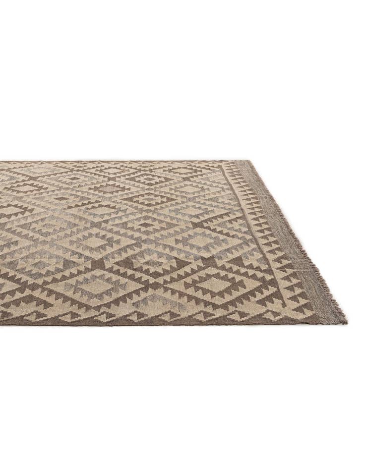 Detail image of  6' 5 x 9' 9  Hand Woven Kilim Maymana Wool Rug