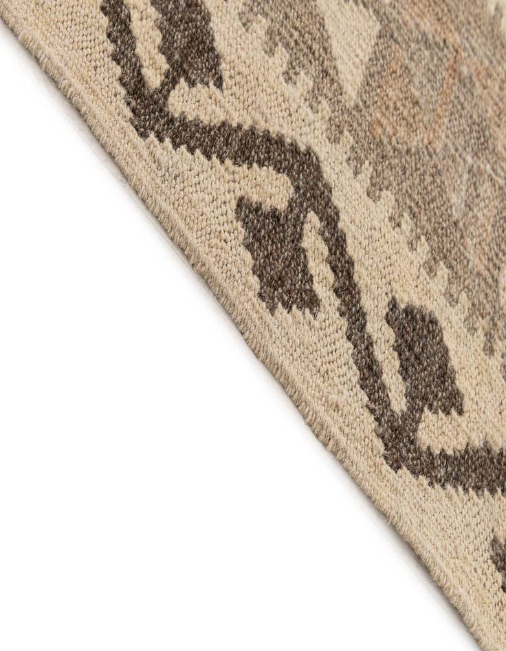 Detail image of  6' 9 x 9' 11  Hand Woven Kilim Maymana Wool Rug