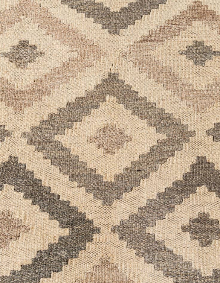 Detail image of  6' 7 x 10' 1  Hand Woven Kilim Maymana Wool Rug