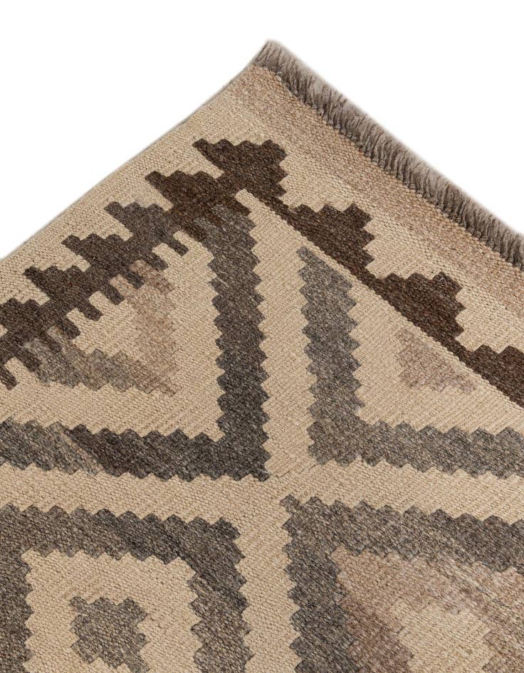 Detail image of  6' 7 x 10' 1  Hand Woven Kilim Maymana Wool Rug
