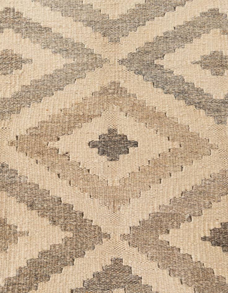 Detail image of  6' 7 x 10' 1  Hand Woven Kilim Maymana Wool Rug