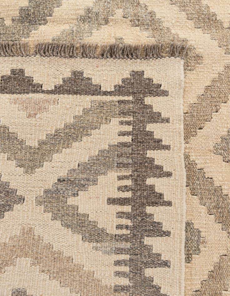 Detail image of  6' 7 x 10' 1  Hand Woven Kilim Maymana Wool Rug