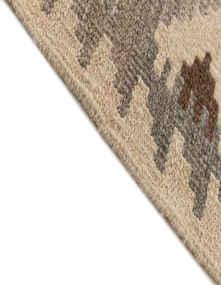 Detail image of  6' 6 x 10' 3  Hand Woven Kilim Maymana Wool Rug